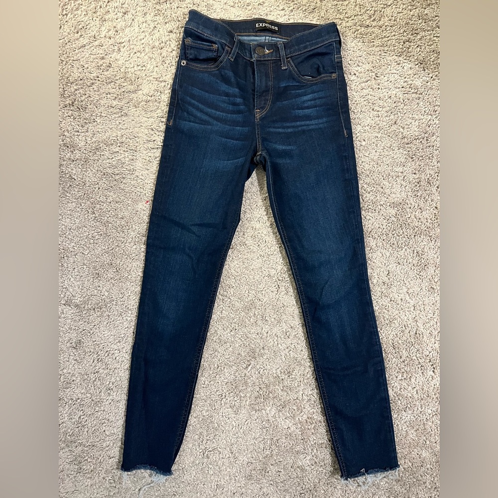 Express cropped high rise leggings. Size 0.